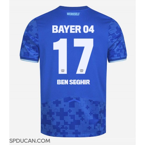 Muški Nogometni Dres Bayer Leverkusen Eliesse Ben Seghir #17 Rezervni 2025-26 Kratak Rukav